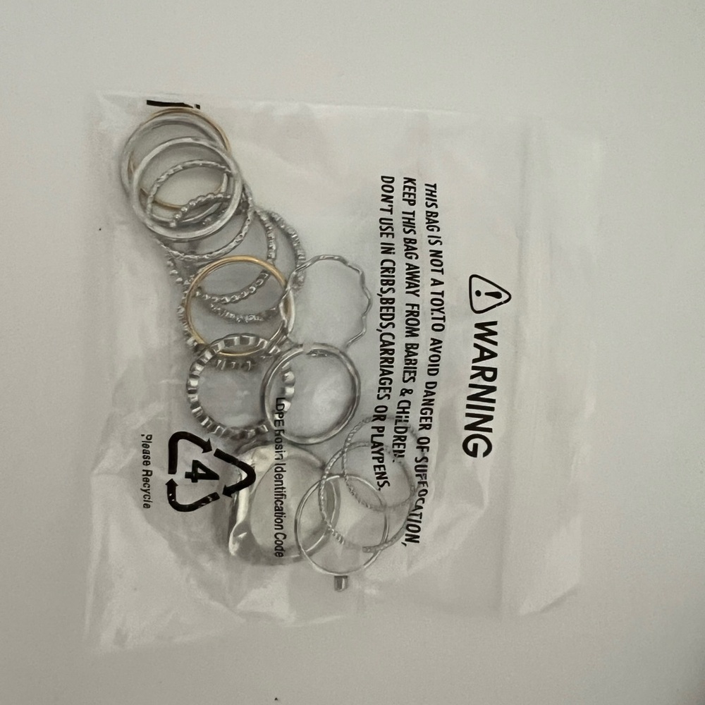 Silver and Gold ring Set